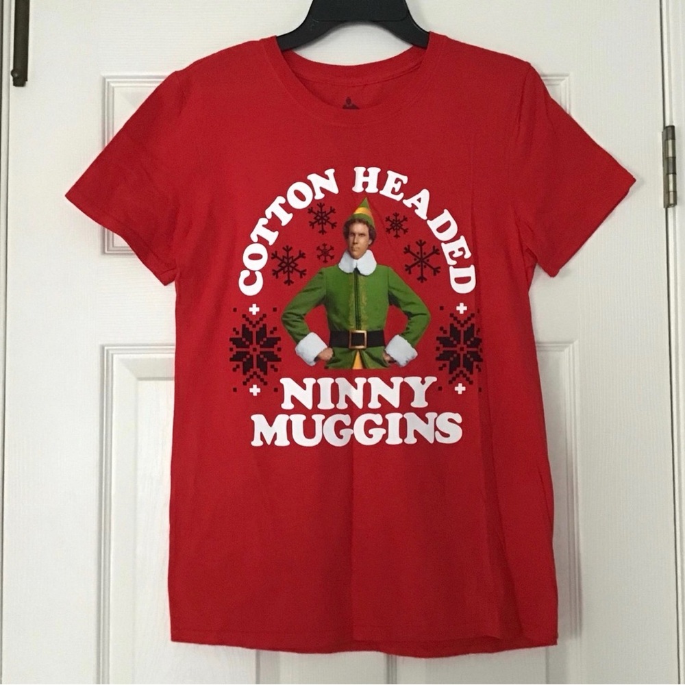 ELF Cotton Headed Ninny Muggins Red Graphic Tee